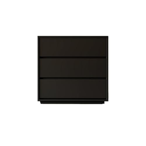 FUHAI-666 Cómoda con cajones Cómoda for Dormitorio con 3 cajones de Almacenamiento Madera for guardería, Sala Estar y Pasillo(Negro)
