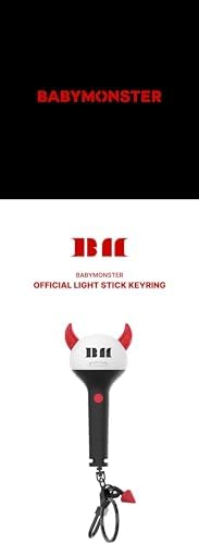 valueflag BABYMONSTER Official Lightstick Keyring with Tracking Sealed Fanlight Light Stick image 5