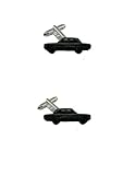Boutons de manchette Cortina 1600E Mk2 Boutons de manchette pour costume de voiture Noir