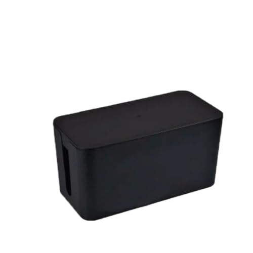 Boîte de rangement câbles noir lot de 2 pour gestion des fils et multiprise