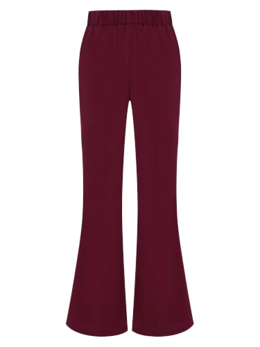 Pantalones rectos con ligero vuelo inhzoy niñas: comodidad y elegancia para eventos de festival 4