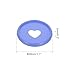 PATIKIL 28mm Plastic Book Binding Discs, 22 Pack Discbound Expansion Discs Heart Binder Rings for DIY Notebook Planner, Lavender Color