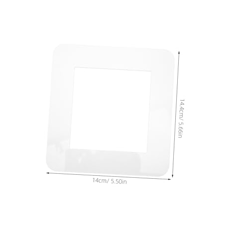 Protector de interruptor de luz de acrílico blanco PRETYZOOM autoadhesivo para hogar 3