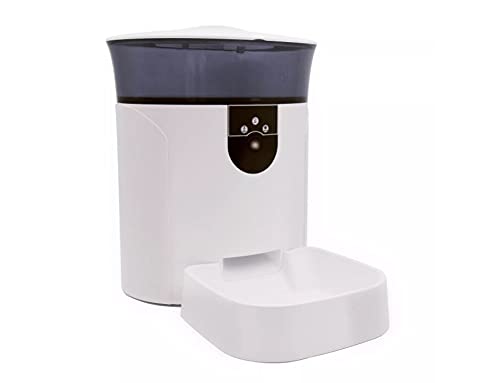 Image of Sakar Pet Genius Smart Wi-fi Video 7L Pet Feeder with Camera, White