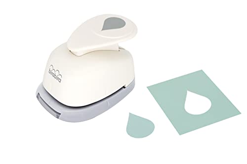 Bira Craft 1 inch Tear Drop Droplets Lever Action Craft Punch for Paper Crafting Scrapbooking