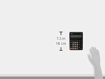 Casio Dx-12B-Bk-W-Dc Casio Econonic Calculator, Black
