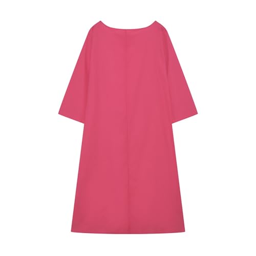 Women Linen Set - 2 Piece Linen Outfits with 3/4 Sleeve Dress & Wide Leg Pants