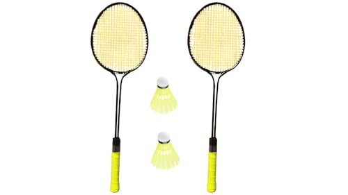 Image of Badminton Racquet Set, 2 Racquets with 2 Nylon Shuttlecocks and Skipping Rope