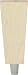 Unfinished 6.5" Solid Maple Tapered Tap Handle