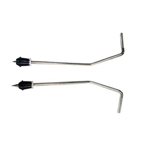 フロアタム脚 ドラムスタンド用 金属製 耐久性 黒色 2個セット パーカッション演奏用 for ドラムコンポーネント との互換性あり