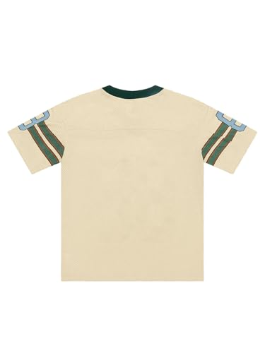 ZDT Mens Jersey Oversized Graphic Tees Print Casual V Neck Tshirts Streetwear Summer Top2