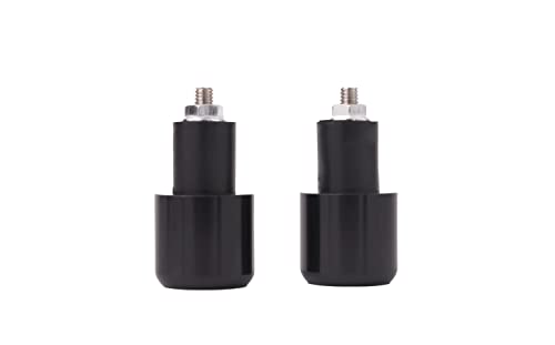 Topes de Manillar Moto, 7/8" 22mm Serie Moto Manillar Topes Perillas CNC Negro