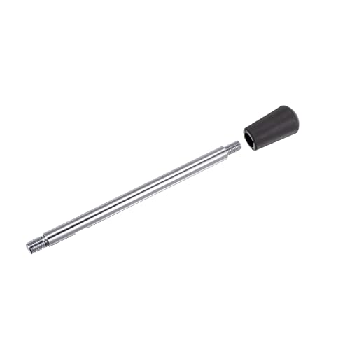 Image of HARFINGTON Clamping Handles M10 Thread 200mm (8 inch) Length Chrome Plated Revolving Crank Handle Grip Handwheel Screw Stem for Lathe Machine