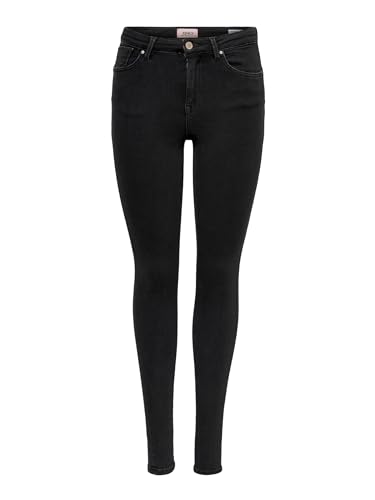 ONLY Damen Onlpower Life Mid Ph Up Sk Bb 3659 Noos Jeans, Schwarz, XL / 30L EU