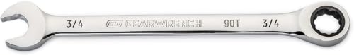 Image of GEARWRENCH 3 /4 inch 4 Degree Swing Arch 12 Point Ratcheting Combination Wrench - 86949 (Pack of 5)