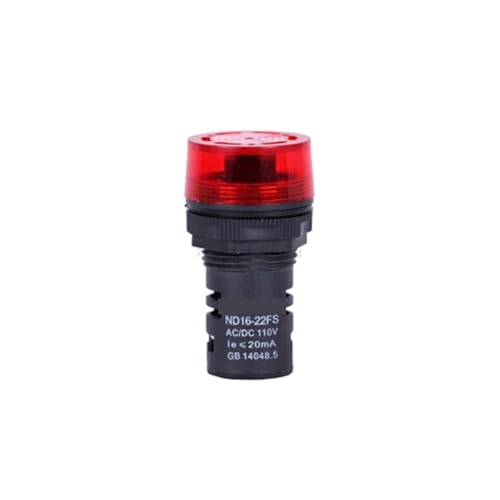 Feu de signalisation rouge ND16-22F AC 220V pour tableau électrique