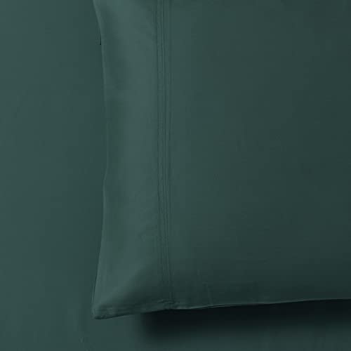 Royal Hotel ABRIPEDIC Bambus-Bettlaken, Fadenzahl 600, seidig weiche Bettwäsche, 100 % Viskose, aus Bambus-Bettlaken-Set, Top-Split-Kingsize-Bett: verstellbare geteilte Oberseite, Kingsize, Blaugrün - Image 3