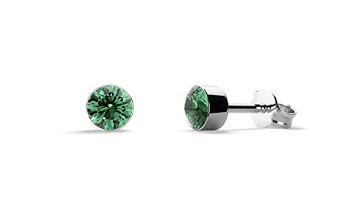 Tiabelle Ohrstecker RISE aus Titan mit Swarovski® Zirconia, Größe MIDI - Green Cover