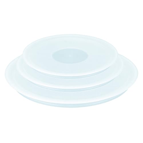 Tefal Ingenio Kunststoffdeckel 3-tlg. Set 16/18/20 cm kompatibel mit Ingenio Topf und Pfannensets platzsparende Aufbewahrung gefriergeeignet spülmaschinengeeignet hermetischer Verschluss L98490