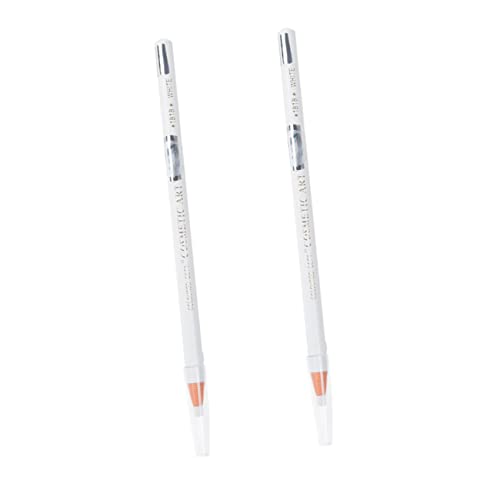 PENIKOKO 2 piezas Lápiz de Cejas Blanco Delineador y Sombra de Ojos para Maquillaje Resistente al Agua y Sudor Fácil Aplicación Alta Duración para Verano