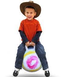 Jumping Ball (Small Size) for Kids Ages 2-14 Year Hop-Pity Hop Ball, Hopping Ball, Bouncy Ball with Handles, Sit & Bounce, Kangaroo Bouncer
