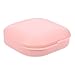 SOIMISS Scatola Porta Apparecchio Portatile con Specchio Integrato Custodia Compatta per Viaggio Colore Rosa Elegante Multiuso per Apparecchi e Piccoli Oggetti immagine