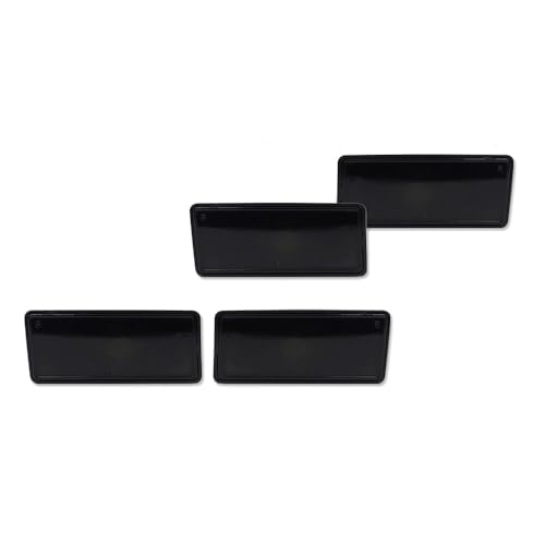 CLQWIAS 4pcs Smoked Lens Front & Rear Side Marker Lights C3 Black ABS Housing Bulbs Not Inclued - 1974-1979 for Chevy for Corvette Base 1974 1977-1979 & Stingray 1975-1976 Smooth