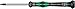 Wera 05118102001 Kraftform Micro 2052 Ballhead Hexagon Electronics Precision Screwdriver, 3/32" Head, 60mm Blade Length