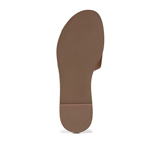 Cole Haan Cole Haan Women's Flynn Logo Slide Sandal Flat, Pecan Leather, 10