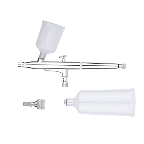 20cc 40cc�G�A�u���V�X�v���[�K���d�̓t�B�[�h�_�u���A�N�V�����G�A�u���V�P�[�L������^�g�D�[�l�C���c�[��0.3mm�r�b�O�J�b�v�̗����X �֗��Ȑ����t��(Silver Airbrush)