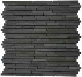 Random Stack Basalt Mosaic Tile 12x12