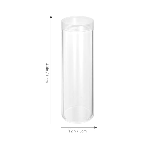 Tubos de plástico para monedas coleccionables: contenedor transparente y fácil de usar 7