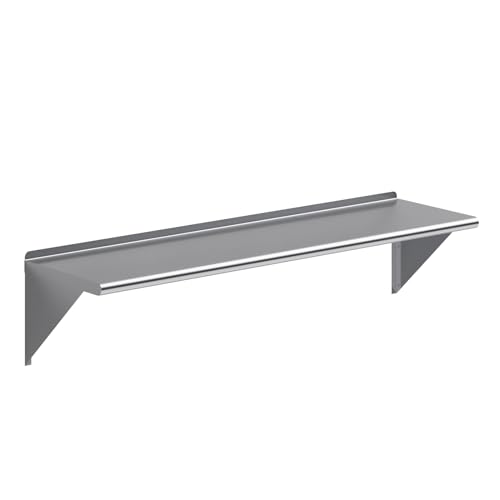 AmGood Stainless Steel Wall Shelf | NSF Metal Shelf | Over 50 Custom Options Available