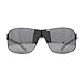 Mens Italian Designer Fashion Wrap Shield Sport Pilot Sunglasses Black - Silver Mirror