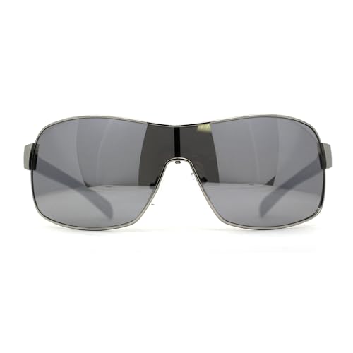 Mens Italian Designer Fashion Wrap Shield Sport Pilot Sunglasses2