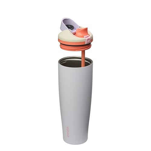 Image of Owala FreeSip Tumbler - Stainless Steel - 40-oz. - Mint /Purple Beach House