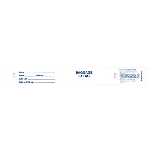 How early check luggage lima airport Baggage ID Tag with Claim Check