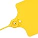 LeadSeals 100 Plastic Tags Shipping Tags Water Proof Tags for Labeling Shipping Labels Security Seals Writable Marker Ties Hanging Tags Storage Tag with One Marker Pen (Yellow)