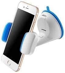 LIZZA AUTO Thermoplastic Polyurethane (TPU) Dual Purpose 360-Degree Rotating Car Mobile Phone Mount Holder Small Stand for Tigor Ev 2021 (White) Pack of 1