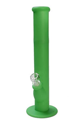 bong-discount Wasserpfeife, SILIKON-Bong, EIS-Bong Pop Silicon Colors | 35 cm, NS 19 (18,8mm), NS 14 (14,5mm) | grün
