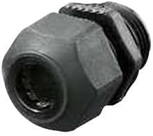 HUBBELL 配線デバイス SEC38BA コードコネクタ、STRオス、ナイロン、NPT 0.375インチ、BLK (5個)