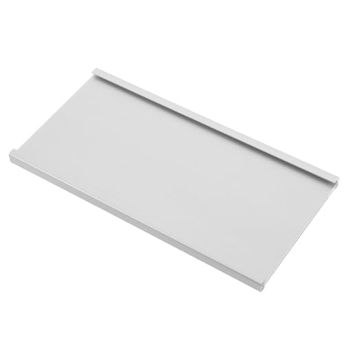 HOMSFOU Placa de Identificación de Aluminio 8X16 CM para Oficina Letrero de Mesa Adhesivo y Colgante Soporte para Nombre y Puesto Accesorio de Escritorio Profesional