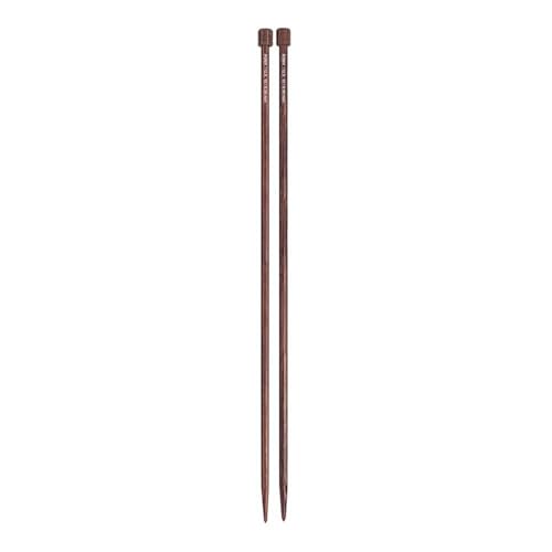 Pony Perfect Single Pointed Knitting Needles 35cm 6.00mm - 1pc, Brown, (35cm, 6.00mm) - Image 2