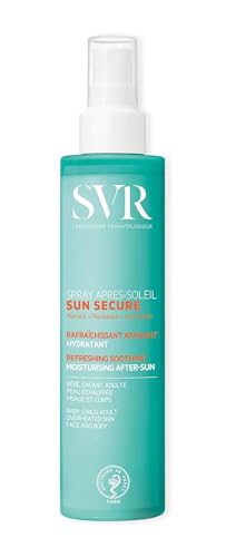 SVR - Sun Secure Spray Après-Soleil - Soin hydratant apaisant – Rafraîchit et répare la peau après exposition solaire – Aloe vera, Niacinamide, Ferments microbiotiques – 200 ml