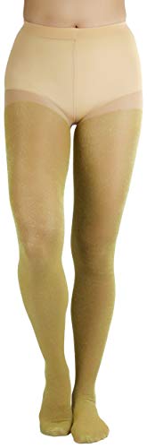 Image of ToBeInStyle Women's Shine & Shimmer Metallic Pantyhose Opaque Lurex Tights