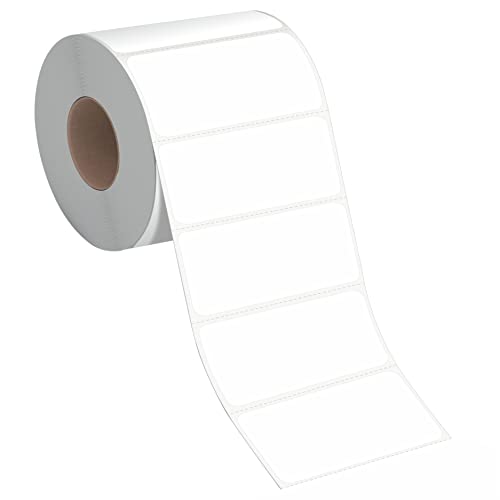 600 autocollants rectangulaires blancs, autocollants auto adhésifs écrits en blanc sur l'étiquette, étiquettes de nom blanches enroulées avec adhésif permanent pour les dossiers fournitures de bureau Cover