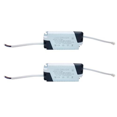 12~18W LED Driver, Constant Current 300mA AC 85~265V Output 36~72V SM Male Connector External Power Supply Rectifier Transformer for LED Ceiling Lamp