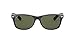 Price comparison product image Ray-Ban Unisex New Wayfarer Classic Sunglasses, Black With Green Classic G-15 Lens, 55 mm UK