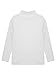 TTAO Girls Thermal Tops Underwear Long Sleeve Undershirt Base Layer Warm Shirt for Dance Yoga Gym White 18-24 Months