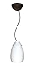 Besa Lighting 1KX-412607-BR Pera-9 - One Light Pendant, Choose Finish: BR: Bronze, Choose Mounting Option: 1KX: Dome Canopy Cable Fixture, Choose Lamping Option: 100W Incandescent Medium Base
